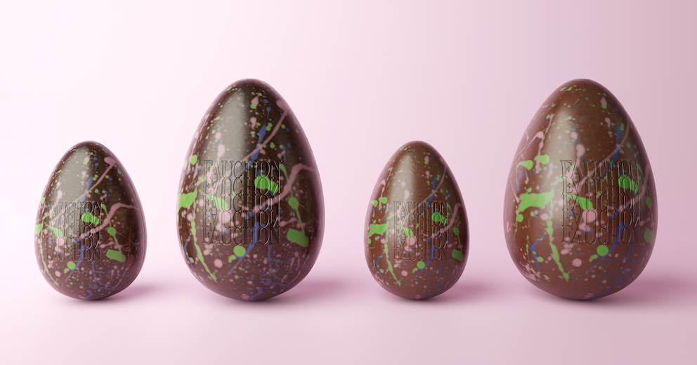 Les Oeufs Signature Fauchon incarnent à la perfection Pâques, grâce à un chocolat d'exeption composé à 45% de cacao pour les plus gourmands et à 66% pour les plus intenses.